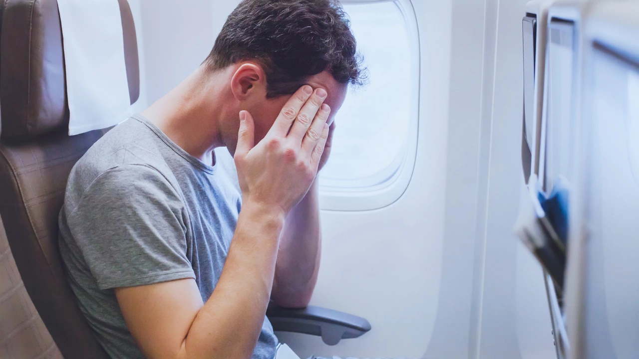 Overcoming motion sickness while traveling by air