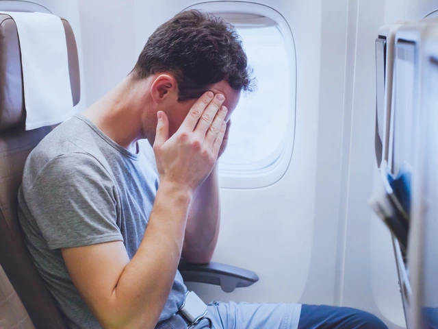 Overcoming motion sickness while traveling by air