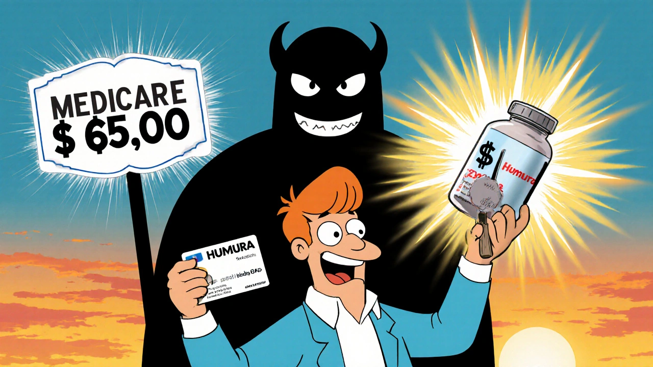 A patient turns a high-cost pill into a cheap one with a magic co-pay card, defeating a money monster.